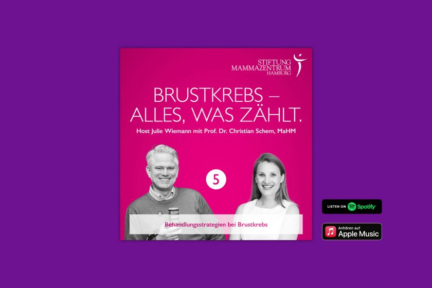 Cover Podcast "Brustkrebs – Alles, was zählt."
