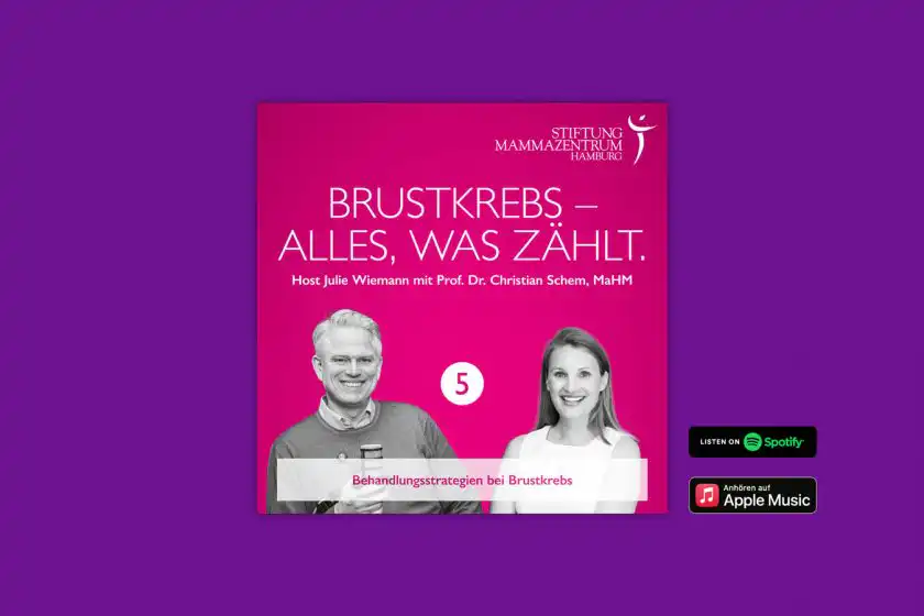 Cover Podcast "Brustkrebs – Alles, was zählt."