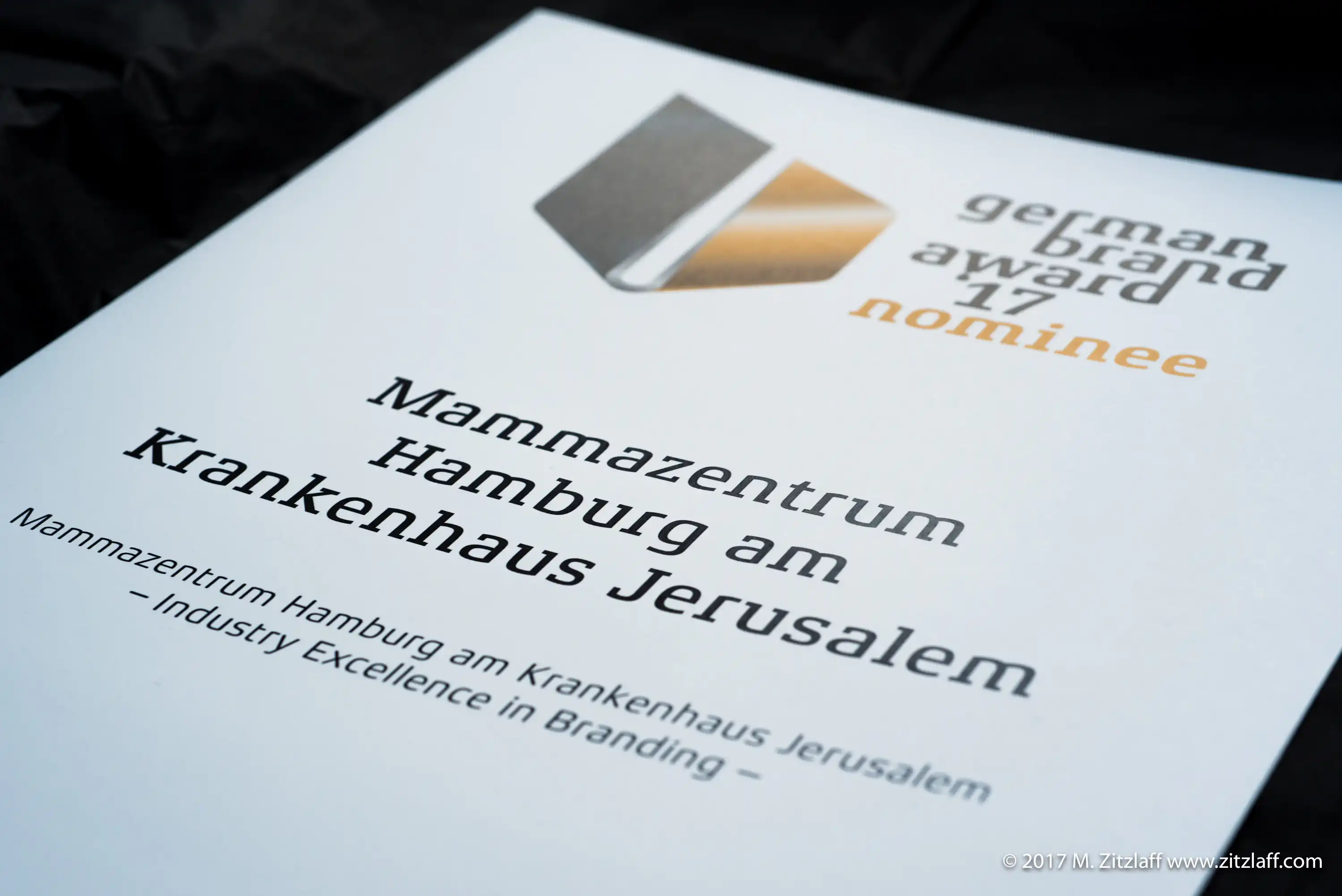Nominierungsurkunde German Brand Award 2017